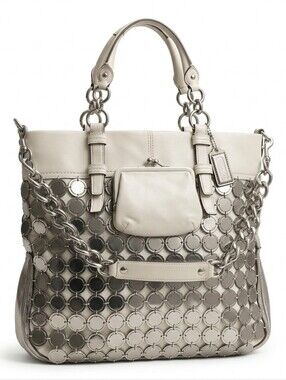 Coach Bonnie Cashin Metallic Medallion Chainmail Kisslock Tote 13376 Grail